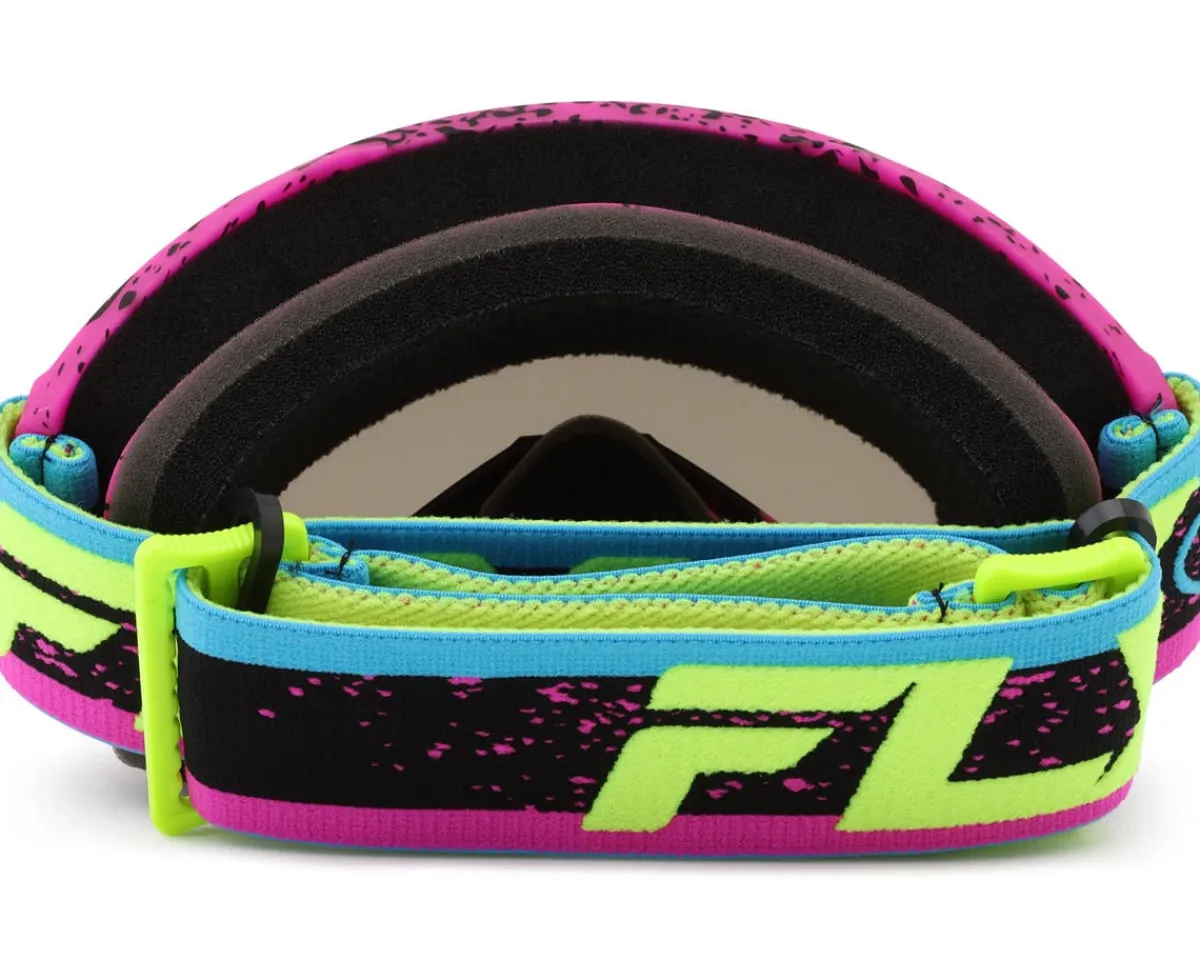 Fly Racing Sunglasses & Goggles|Youth Zone Goggles (Pink/Black/Hi-Vis) (Black Mirror/Smoke Lens)
