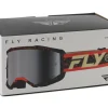 Fly Racing Sunglasses & Goggles|Zone Goggles (Black/Red/Cream) (Silver Mirror/Smoke Lens)