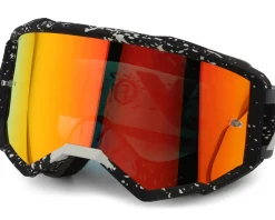 Fly Racing Sunglasses & Goggles|Zone Goggles (Black/Grey) (Red Mirror/Smoke Lens)
