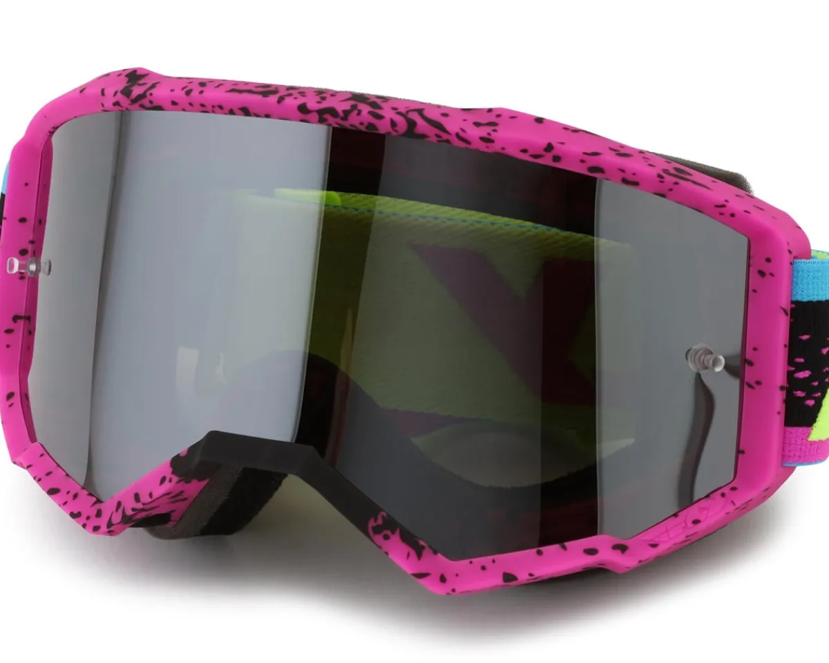 Fly Racing Sunglasses & Goggles|Zone Goggles (Pink/Black/Hi-Vis) (Black Mirror/Smoke Lens)
