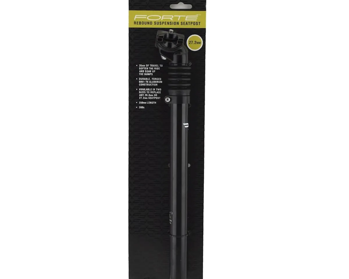 Forte Seatposts & Clamps|Rebound Suspension Seatpost (Black) (27.2mm) (350mm) (35mm)