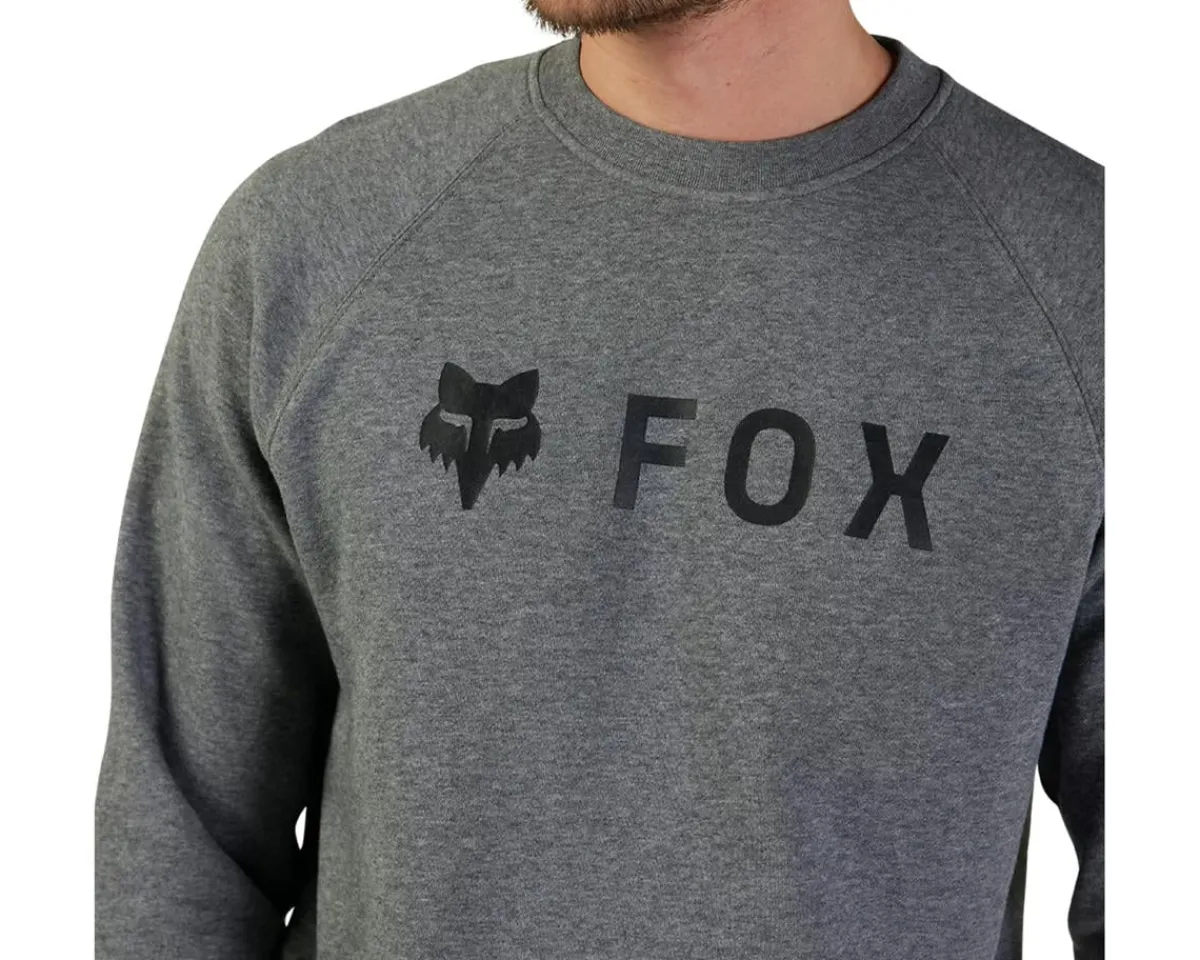 Fox Racing Casual Clothing|Absolute Fleece Crew Sweatshirt (Heather Graphite) (S)