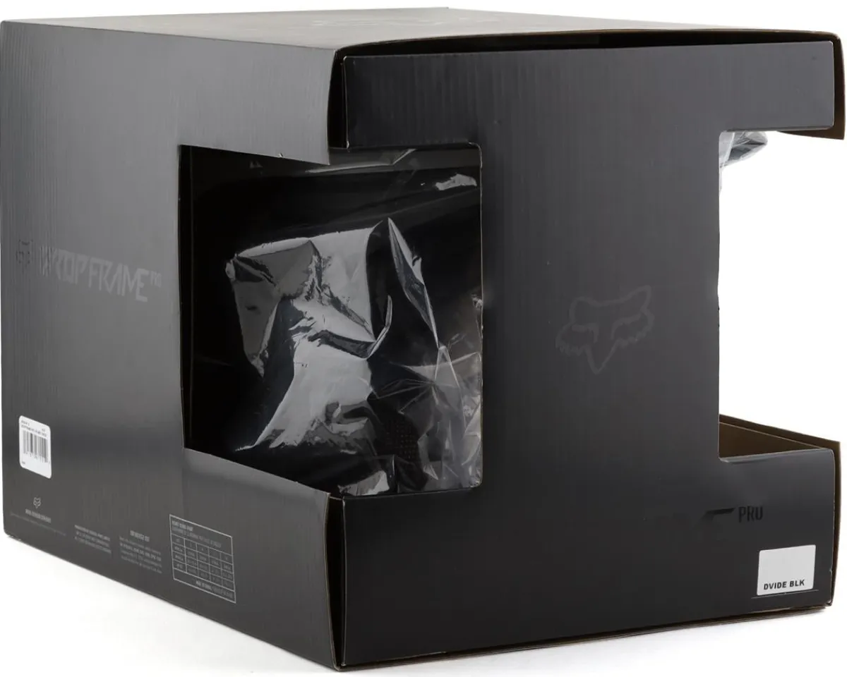 Fox Racing Helmets|Helmets|Dropframe Pro MIPS Helmet (Black Dvide) (S)