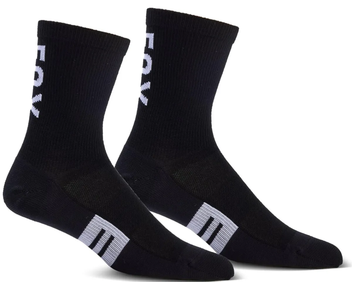Fox Racing Clothing Accessories|Shoes, Socks, & Footwear|6" Flexair Merino Socks (Black) (L/XL)