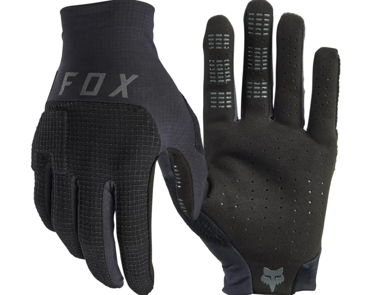 Fox Racing Clothing Accessories|Flexair Pro Long Finger Gloves (Black) (S)
