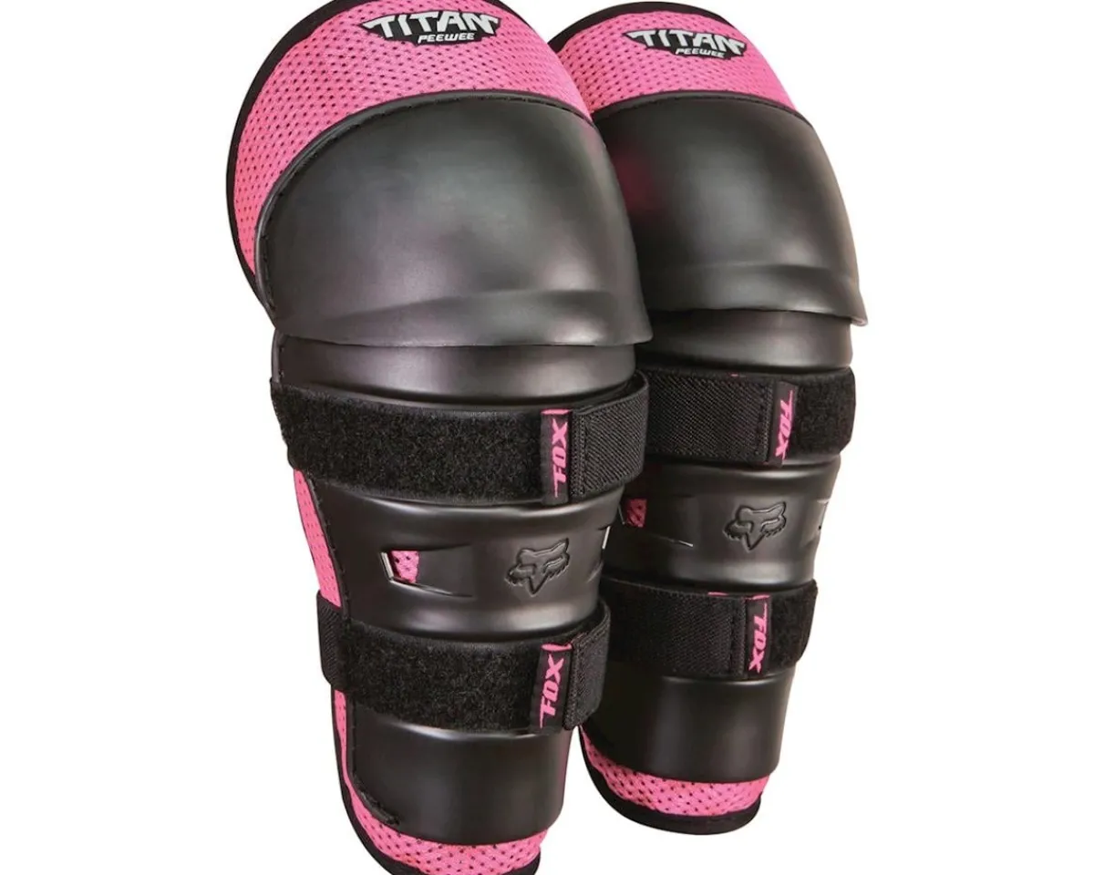 Fox Racing Pads & Body Armor|Youth & Kids|Peewee Titan Knee/Shin Guards (Peewee) (Black/Pink) (Universal Youth)