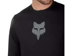 Fox Racing Jerseys|Ranger Fox Head Long Sleeve Jersey (Black) (S)