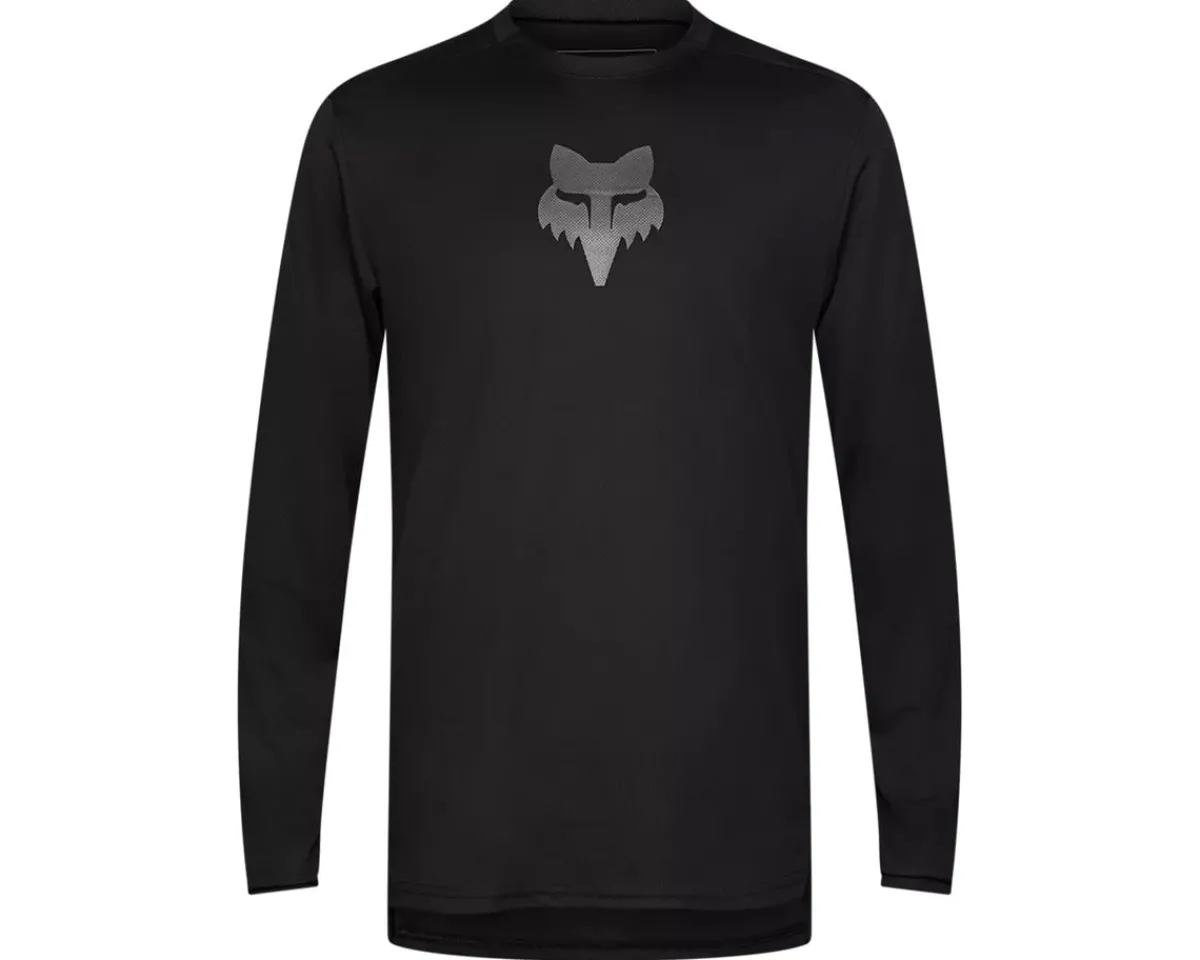 Fox Racing Jerseys|Ranger Fox Head Long Sleeve Jersey (Black) (S)