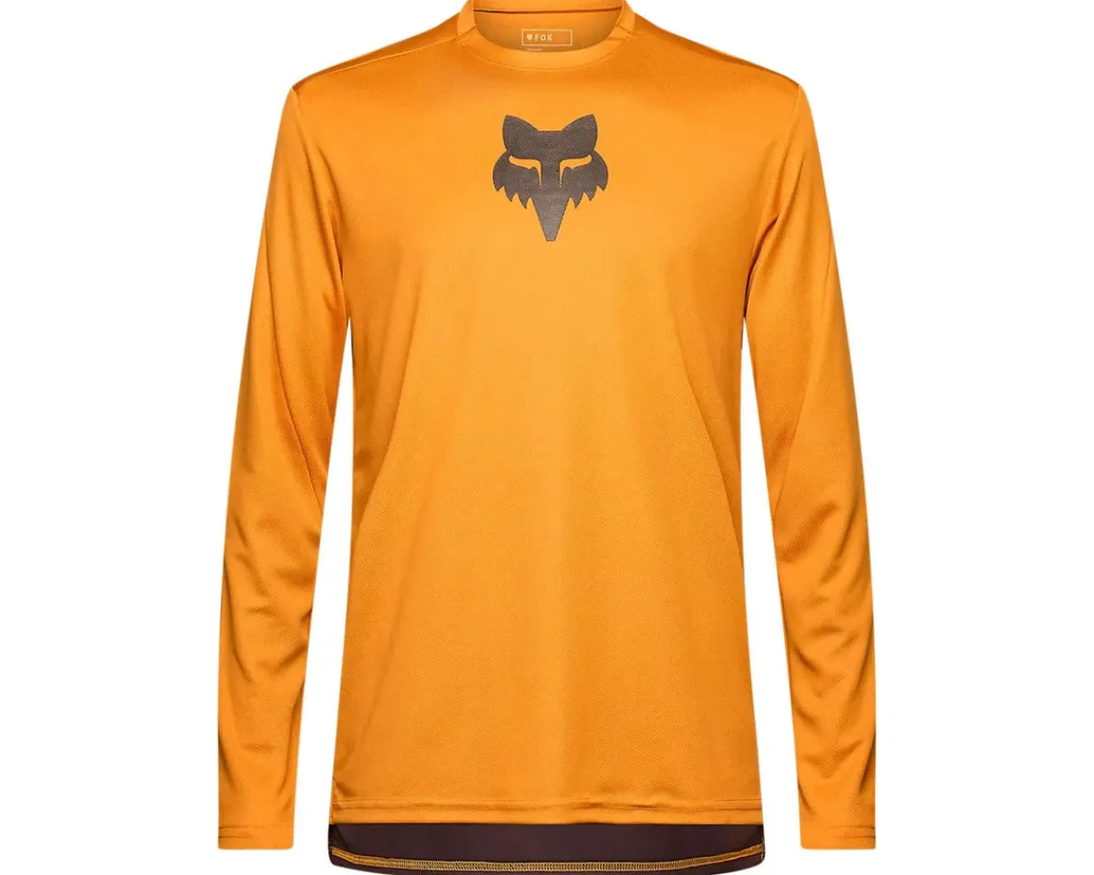 Fox Racing Jerseys|Ranger Fox Head Long Sleeve Jersey (Carmel Brown) (S)