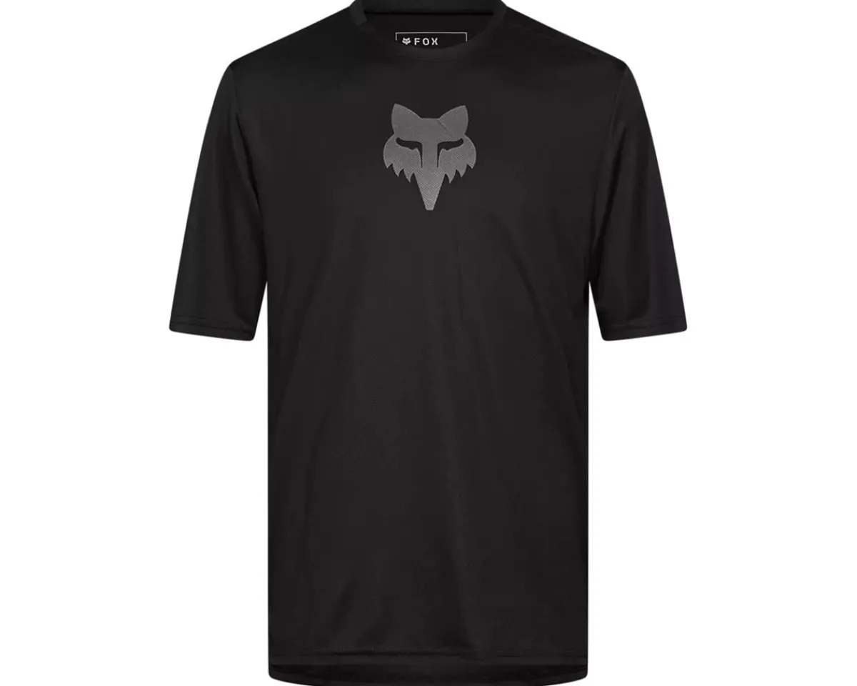 Fox Racing Jerseys|Ranger Fox Head Short Sleeve Jersey (Black) (S)