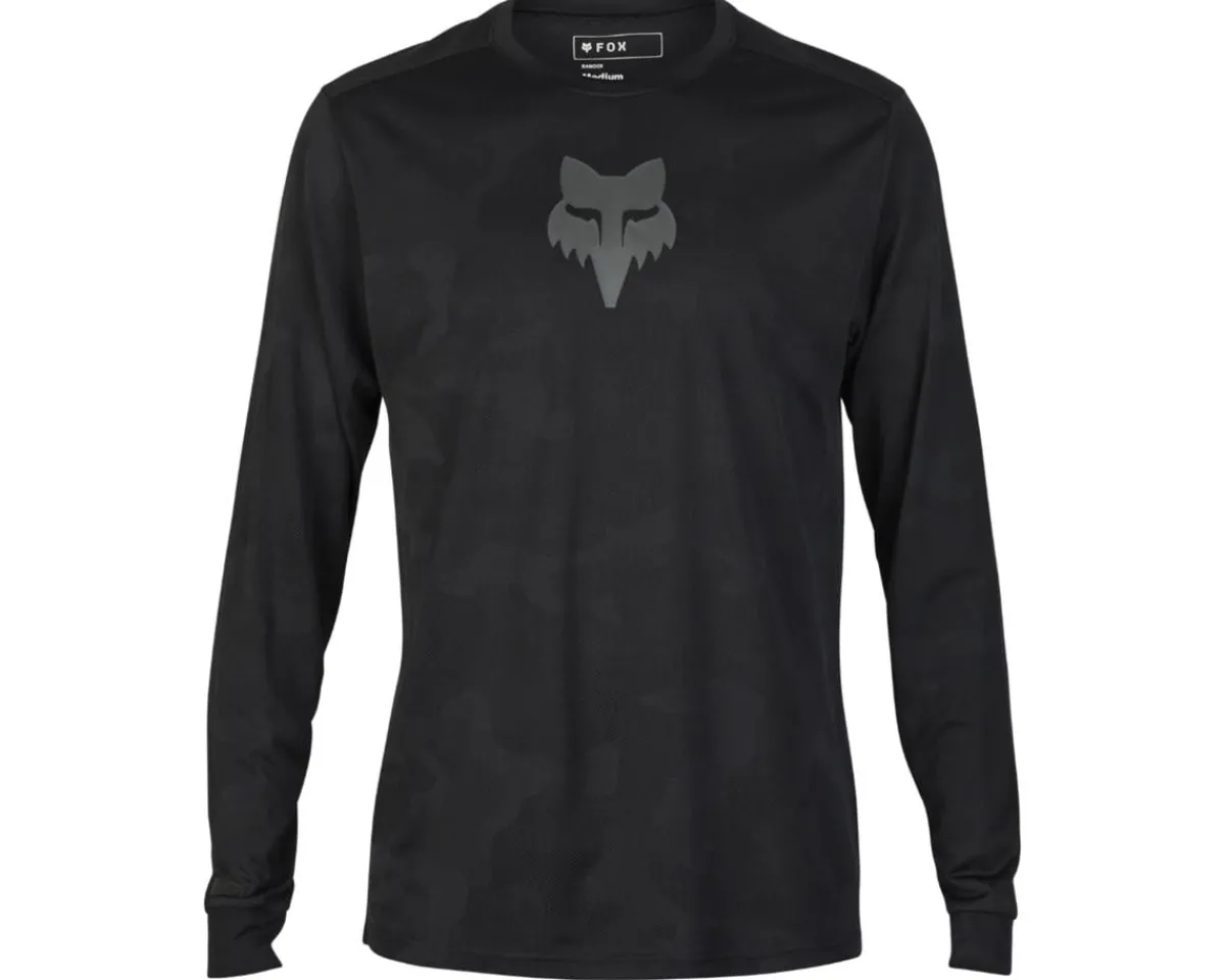 Fox Racing Jerseys|Ranger TruDri Long Sleeve Jersey (Black) (S)