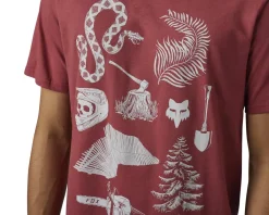 Fox Racing Clothing Sale|Casual Clothing|Track Beast Short Sleeve Premium Tee (Scarlet) (S)