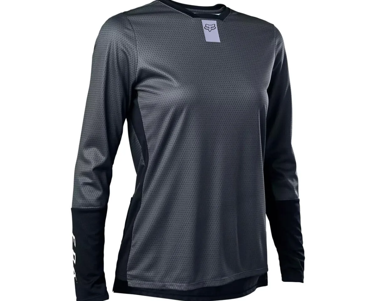 Fox Racing Clothing Sale|Women'S|Women's Defend Long Sleeve Jersey (Dark Shadow) (M)