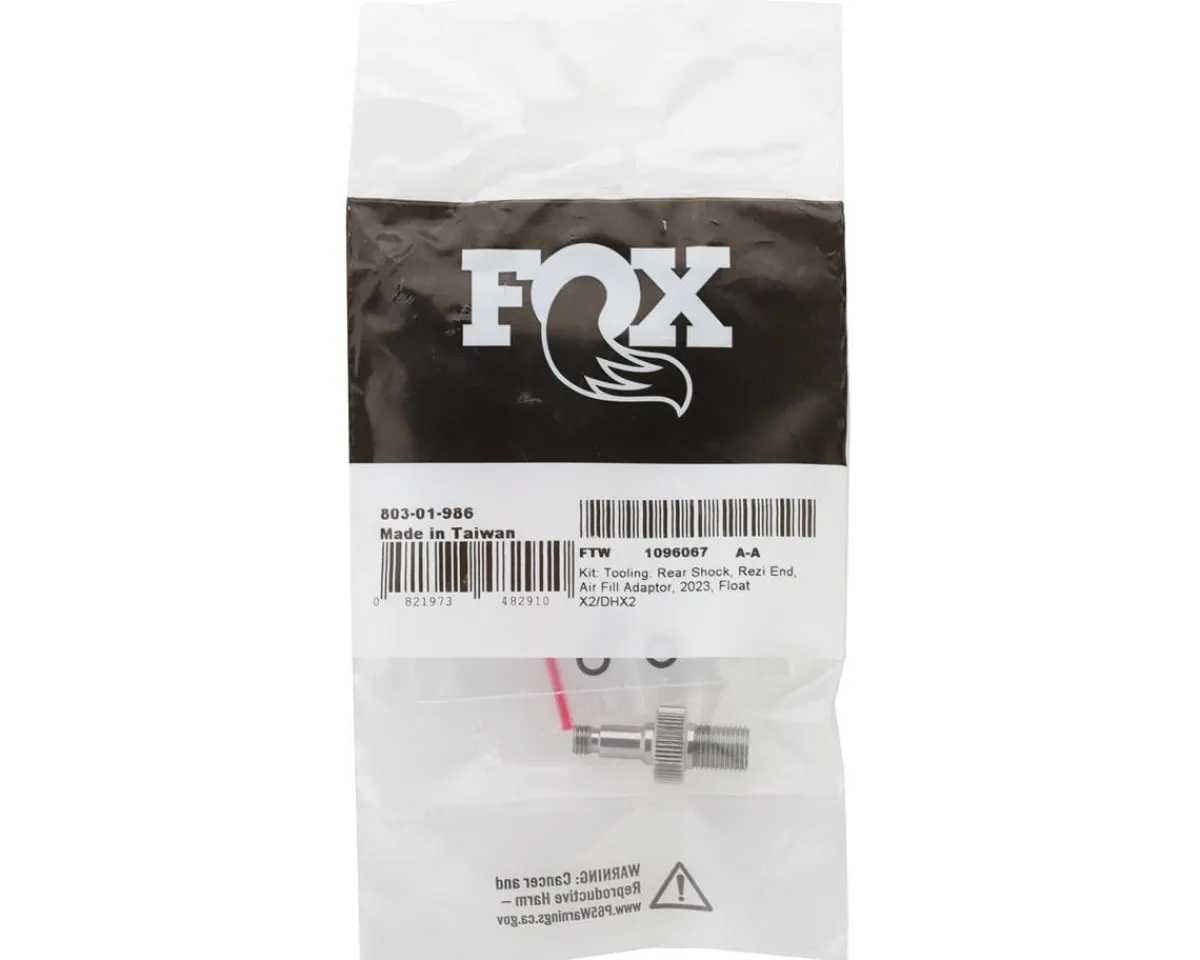 Fox Suspension Suspension|Air Fill Adapter For Rear Shock (Silver) (Rezi End)