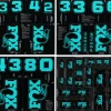 Fox Suspension Suspension|All Mountain Fork and Shock Decal Kit (Turquoise)