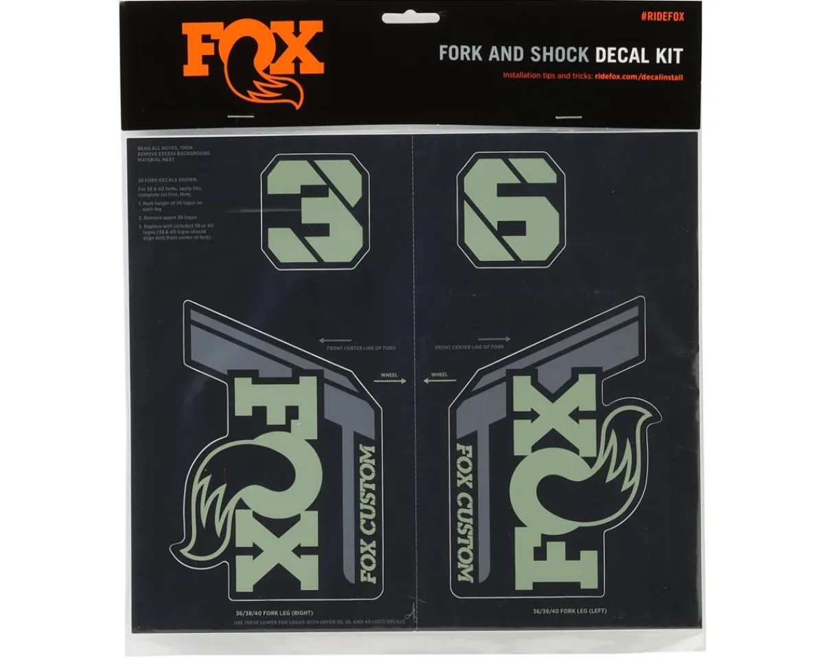 Fox Suspension Suspension|Custom Decal Kit (Pistachio) (All Models Except Step Casts)