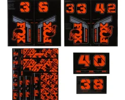 Fox Suspension Suspension|Custom Decal Kit (Factory Orange) (All Models Except Step Casts)