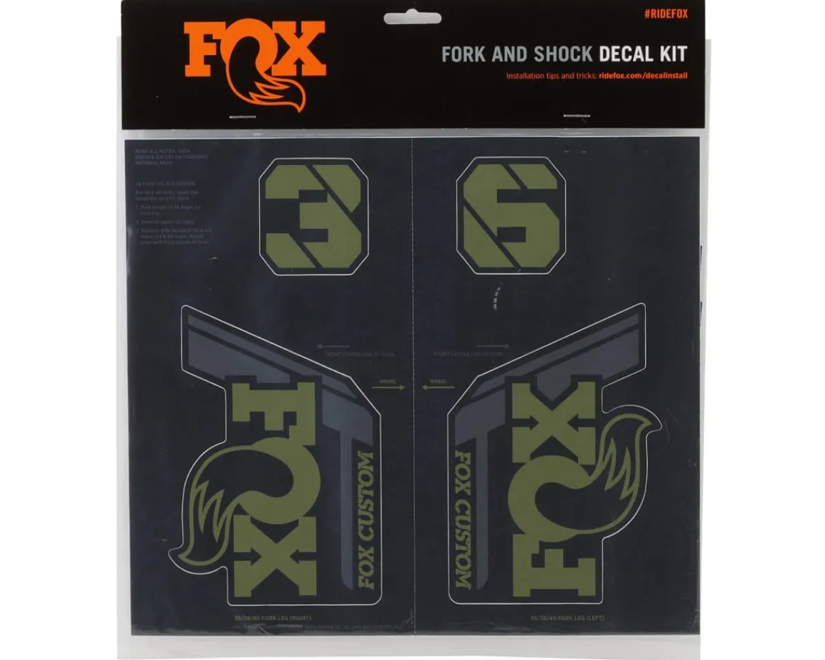Fox Suspension Suspension|Custom Decal Kit (Olive Drab) (All Models Except Step Casts)