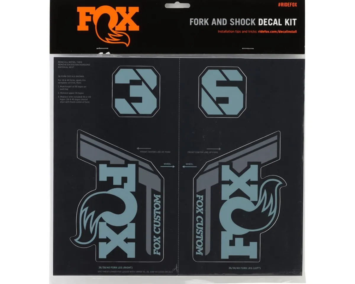 Fox Suspension Suspension|Custom Decal Kit (Storm Blue) (All Models Except Step Casts)