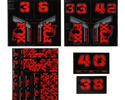 Fox Suspension Suspension|Custom Decal Kit (Red) (All Models Except Step Casts)