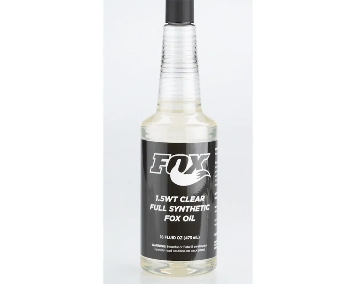 Fox Suspension Lubes, Greases, & Oils|Suspension|Full Synthetic Fox Oil (Clear 1.5WT) (16 oz)