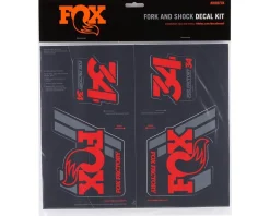 Fox Suspension Frame Protection & Decals|Heritage Decal Kit (Red)