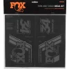 Fox Suspension Suspension|Heritage Decal Kit for Forks & Shocks (Stealth) (All Models Except Step Casts)