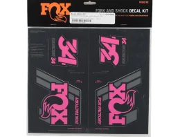 Fox Suspension Suspension|Heritage Decal Kit for Forks & Shocks (Pink) (All Models Except Step Casts)