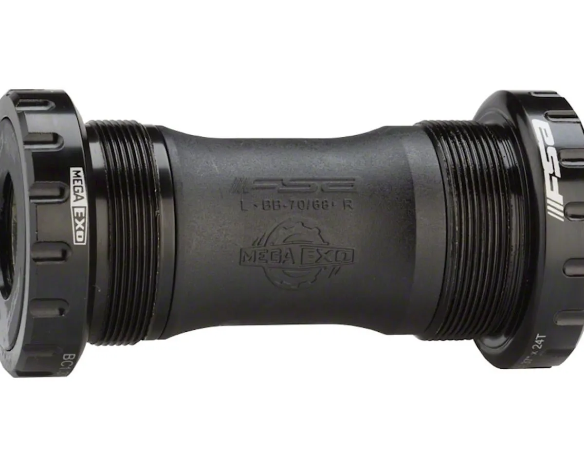 Full Speed Ahead Bottom Brackets & Parts|BB-4000 MegaExo 19mm Omega Bottom Bracket (Black) (BSA) (68mm)