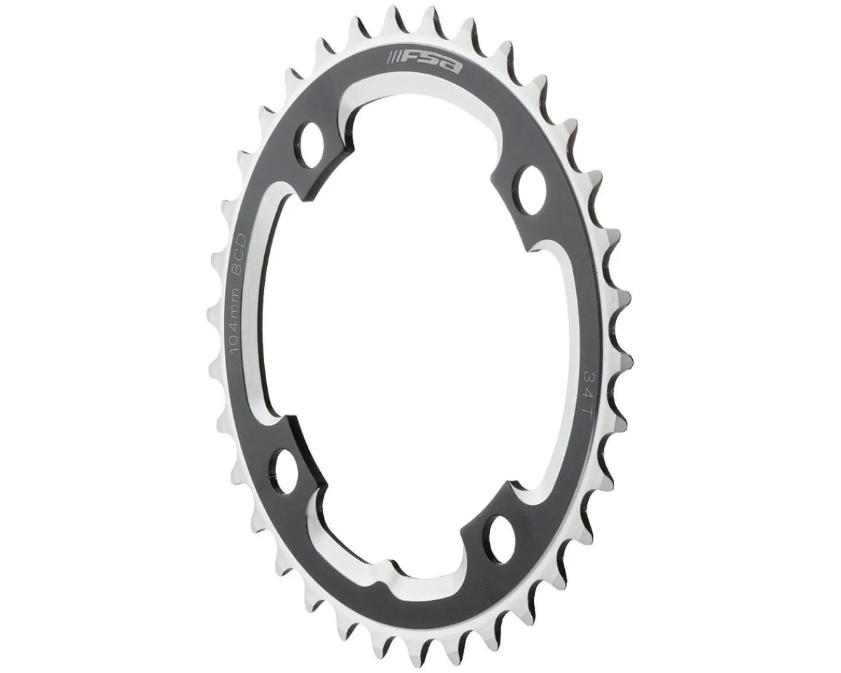 Full Speed Ahead Chainrings & Accessories|4-Bolt DH Pro MTB Chainring (Black) (1 x 9/10 Speed) (104mm BCD) (Single) (40T)