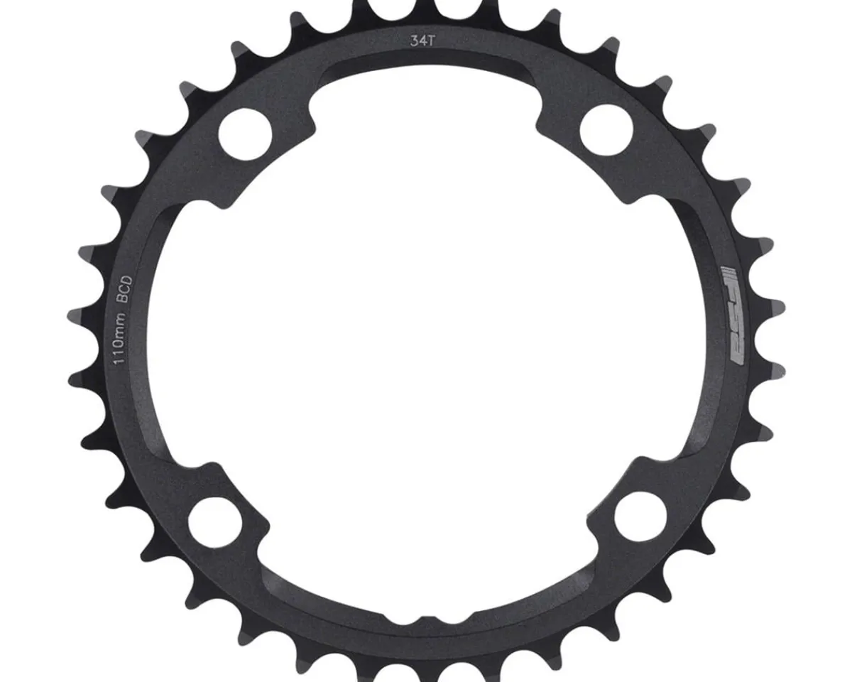 Full Speed Ahead Chainrings & Accessories|Gossamer Pro ABS Super Road Chainrings (Black) (2 x 10/11 Speed) (Inner) (34T) (110mm FSA ABS)