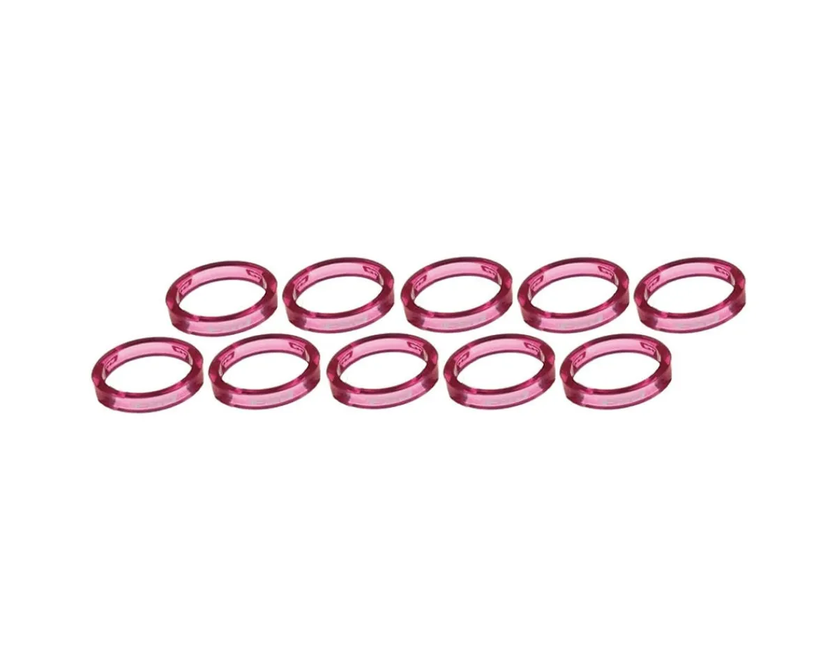 Full Speed Ahead Headsets & Spacers|PolyCarbonate Headset Spacers (Pink) (1-1/8") (10) (5mm)