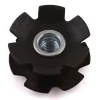Full Speed Ahead Headsets & Spacers|Steel Star Nut (Black) (1-1/8")