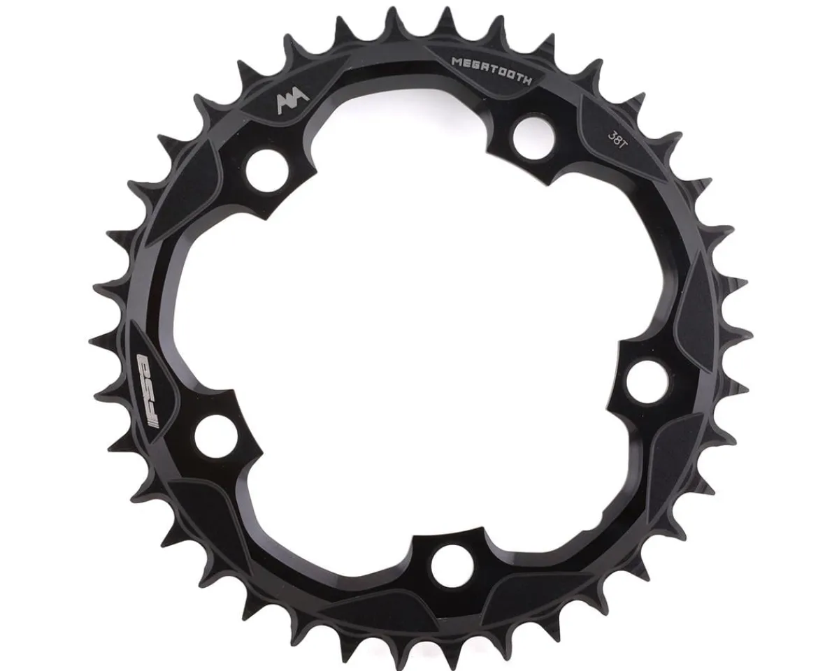 Full Speed Ahead Chainrings & Accessories|Super Road Megatooth Chainring (Black) (1 x 11 Speed) (110mm BCD) (Single) (38T)