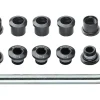 Full Speed Ahead Chainrings & Accessories|Torx T-30 Alloy Double Chainring Nut/Bolt Set w/ Tool (Black)