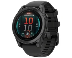 Garmin Watches|fenix E GPS Smartwatch (Slate Grey Steel/Black) (47mm Case) (AMOLED Display)