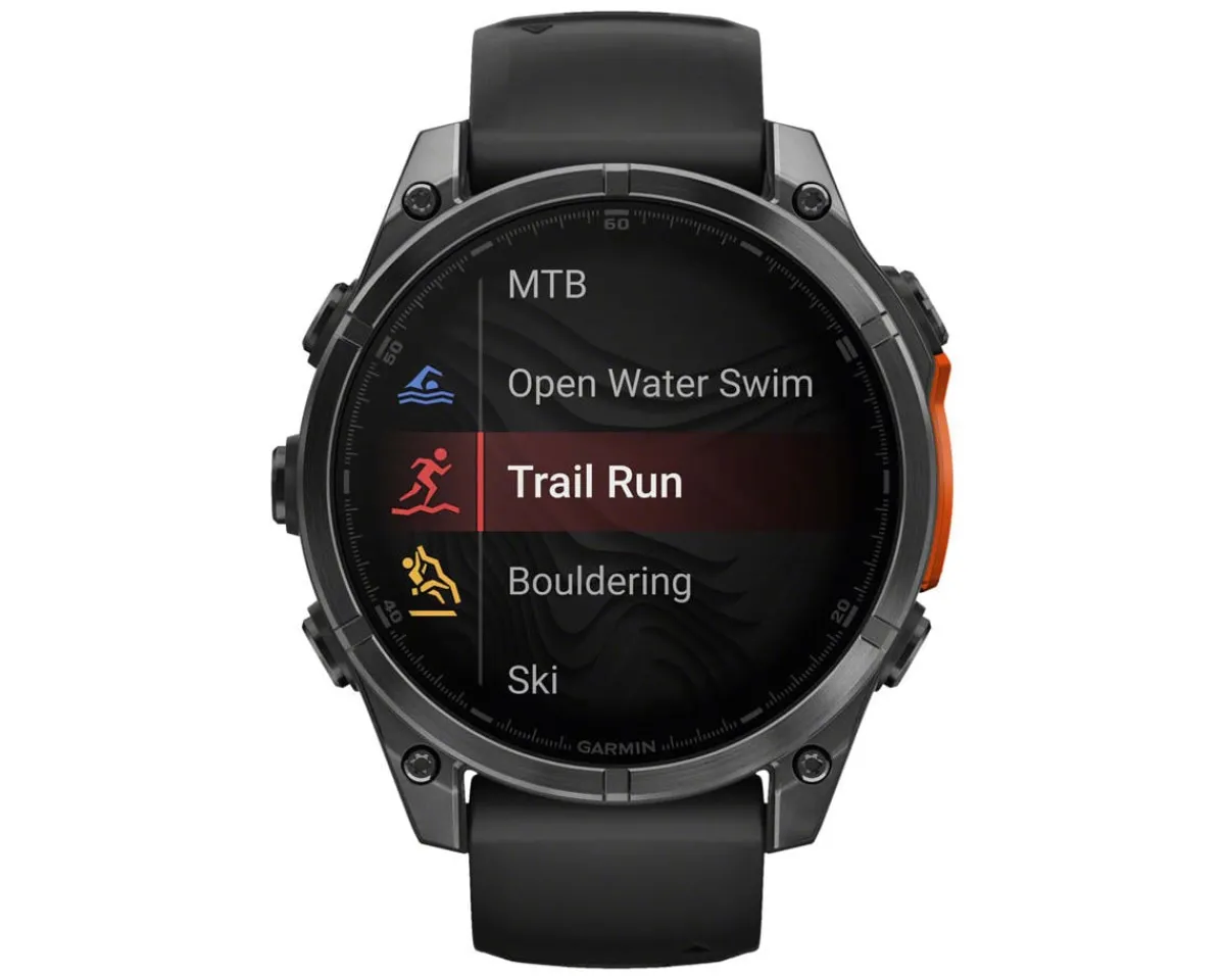 Garmin Watches|fenix 8 Sapphire GPS Smartwatch (Carbon Grey/Black) (47mm Case)