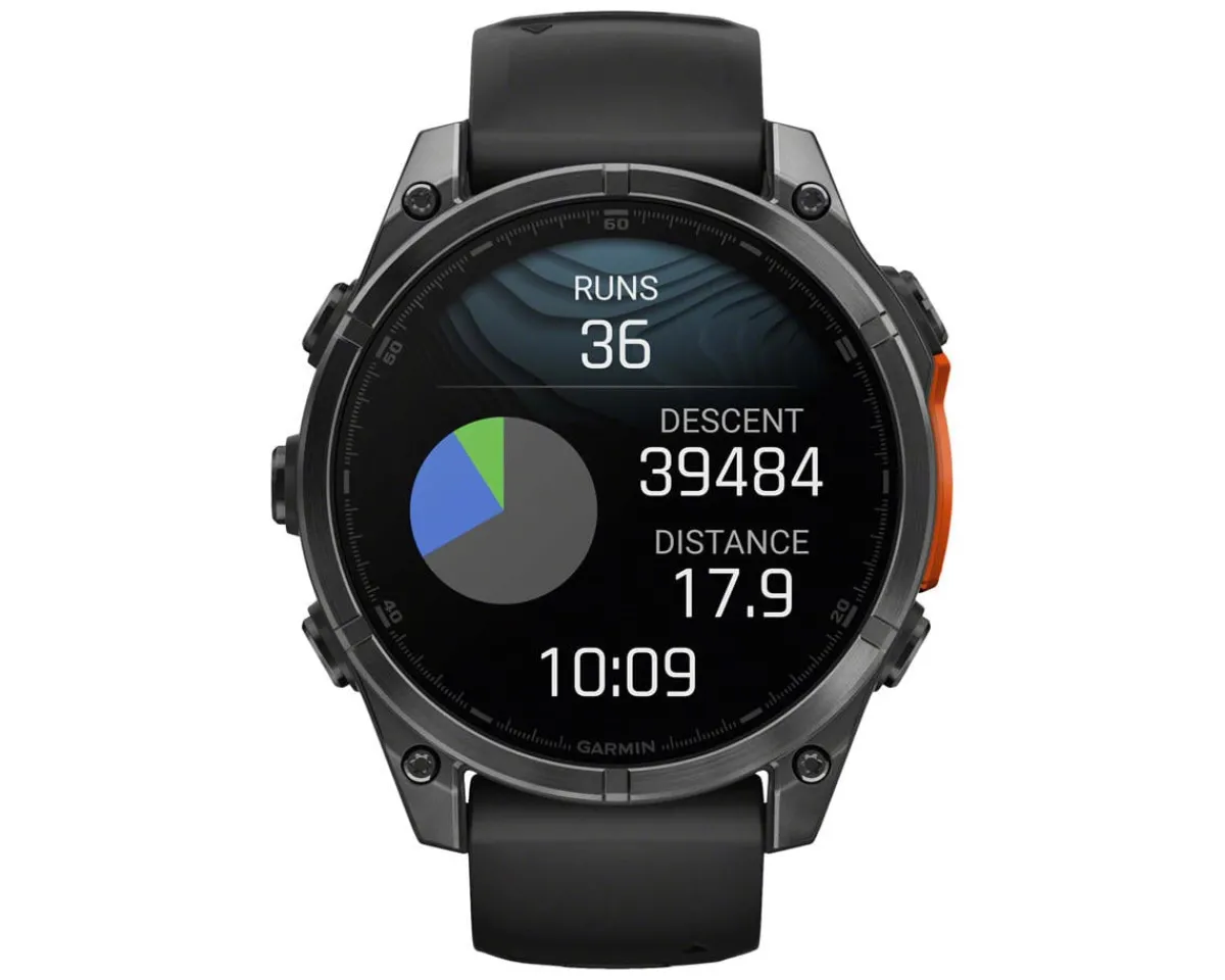 Garmin Watches|fenix 8 Sapphire GPS Smartwatch (Carbon Grey/Black) (47mm Case)