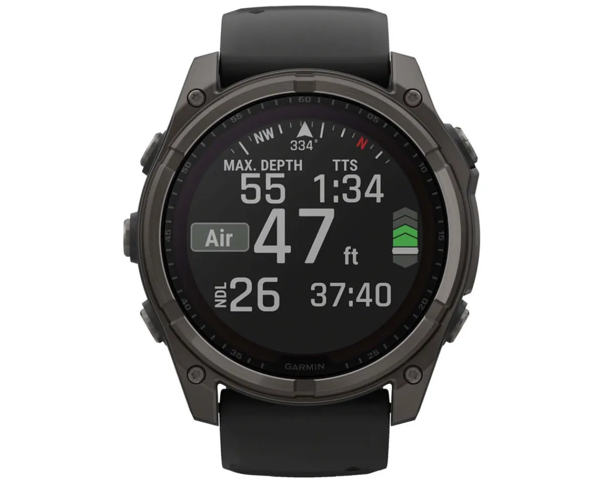 Garmin Watches|fenix 8 Sapphire Solar (Carbon Grey DLC) (51mm)