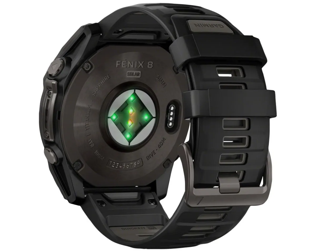 Garmin Watches|fenix 8 Sapphire Solar (Carbon Grey DLC) (51mm)