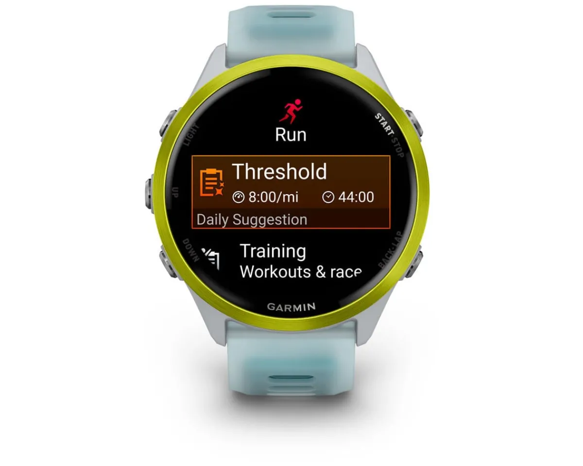 Garmin Watches|Forerunner 570 Smartwatch (Whitestone/Amp Yellow) (47mm)