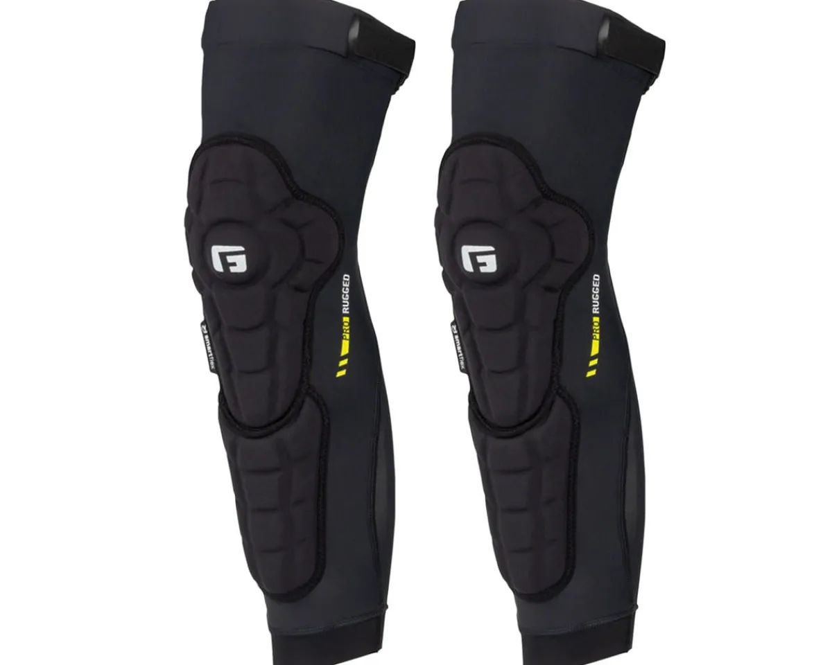 G-Form Pads & Body Armor|Pro Rugged 2 Knee-Shin Guards (Black) (M)