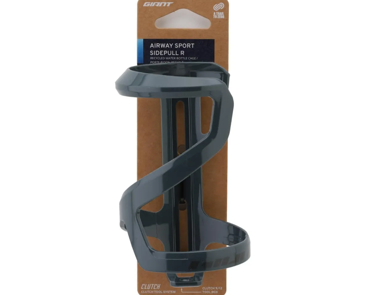 Giant Bottle Cages & Mounts|Airway Sidepull Recycled Bottle Cage (Gloss Grey)