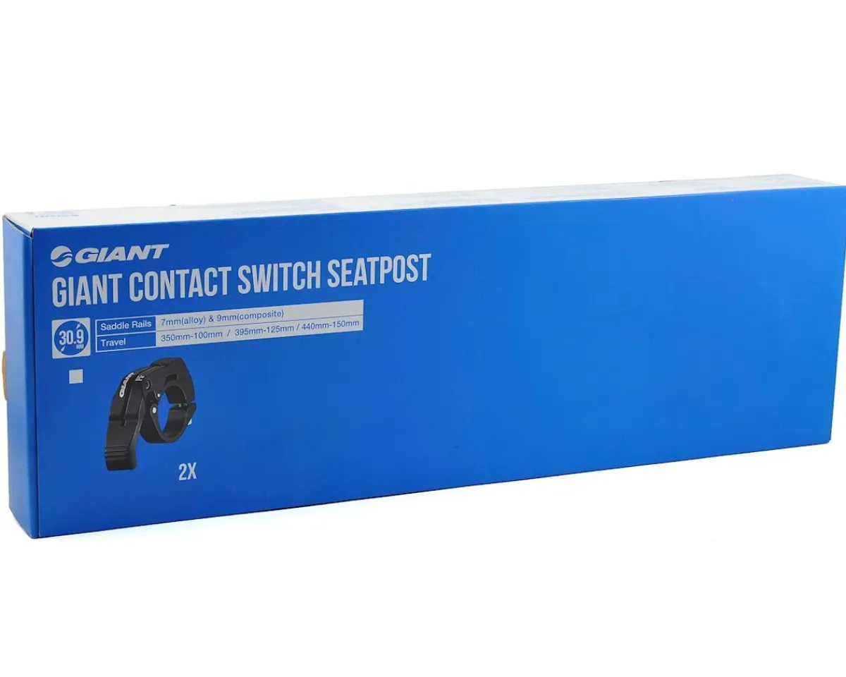 Giant Seatposts & Clamps|Contact Switch Dropper Seatpost (Black) (30.9mm) (395mm) (125mm) (Internal Routing) (Remote Included)
