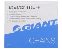 Giant Chains & Accessories|HP Chain (Silver/Brown) (7-8 Speed) (116 Links)