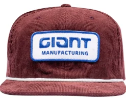 Giant Casual Clothing|Summer Essentials|Manufacturing Corduroy Snapback Hat (Red Wine) (Universal Adult)