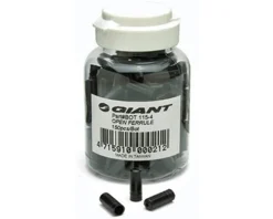 Giant Cables & Housing|4mm Plastic Housing Ferrules (Black) (100)