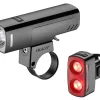 Giant Bike Lights|Recon HL1100/Recon TL200 Headlight & Tail Light Set (Black) (1100/200 Lumens)