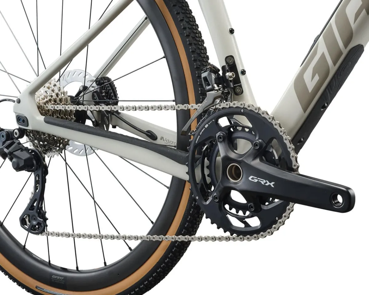 Giant Gravel Bikes|Giant Bikes|Revolt Advanced 0 Gravel Bike (Snow Drift) (M/L)