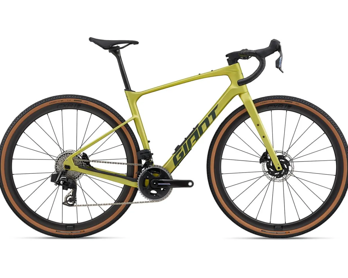 Giant Gravel Bikes|Giant Bikes|Revolt Advanced Pro 0 Gravel Bike (Cyber Lime) (M/L)